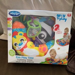 Brand NEW!!! Playgro Zoo Tummy Mat & Pillow